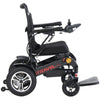Image of Metro Mobility iTravel Plus Folding Power Wheelchair Black Color Side View