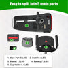 Image of Metro Mobility Air Classic 3-Wheel Transportable Mobility Scooter Disassembled View with Labels