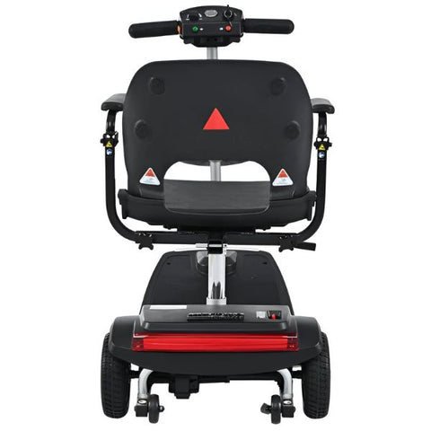 Metro Mobility Air Classic 3-Wheel Transportable Mobility Scooter Gloss Black Color Back View