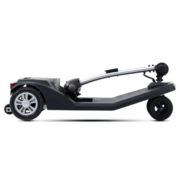 Metro Mobility Air Classic 3-Wheel Transportable Mobility Scooter Gloss Black Color Folded View without the Seat