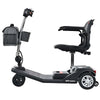 Image of Metro Mobility Air Classic 3-Wheel Transportable Mobility Scooter Gloss Black Color Side View