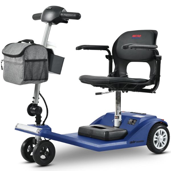 Metro Mobility Air Classic 3-Wheel Transportable Mobility Scooter  in Blue Color
