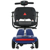 Image of Metro Mobility Air Classic 3-Wheel Transportable Mobility Scooter in Blue Color Back View