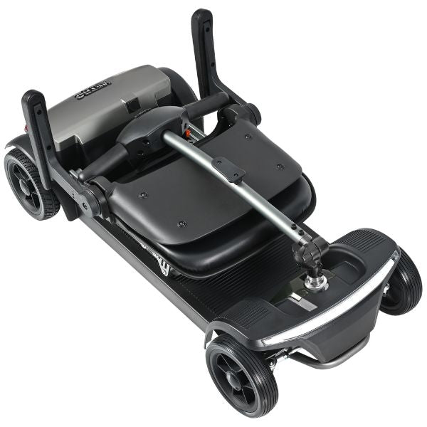 Metro Mobility Air Traveller Folding 4-Wheel Mobility Scooter Folded Top View