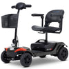 Image of Metro Mobility Elite 4 Portable 4-Wheel Mobility Scooter in Black Coor