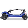 Image of Metro Mobility Elite 4 Portable 4-Wheel Mobility Scooter in Blue Color Folded without the Seat Righr Side View