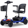 Image of Metro Mobility Elite 4 Portable 4-Wheel Mobility Scooter in Blue Color
