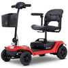 Image of Metro Mobility Elite 4 Portable 4-Wheel Mobility Scooter in Red Coor