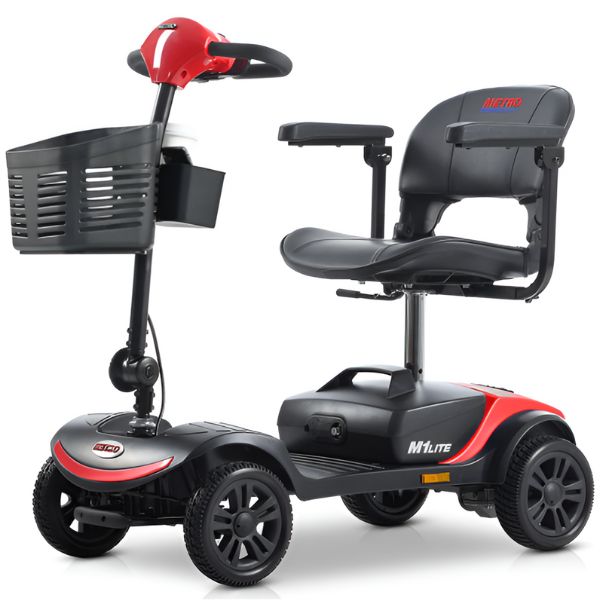 Metro Mobility M1 Lite 4-Wheel Mobility Scooter Red Color 
