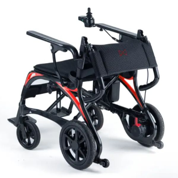 Monarch Mobility Ezi Fold Carbon Ultra-Lightweight Folding Electric Wheelchair Backrest Folded