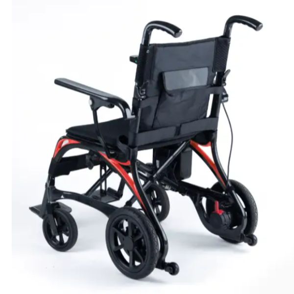 Monarch Mobility Ezi Fold Carbon Ultra-Lightweight Folding Electric Wheelchair Rear View