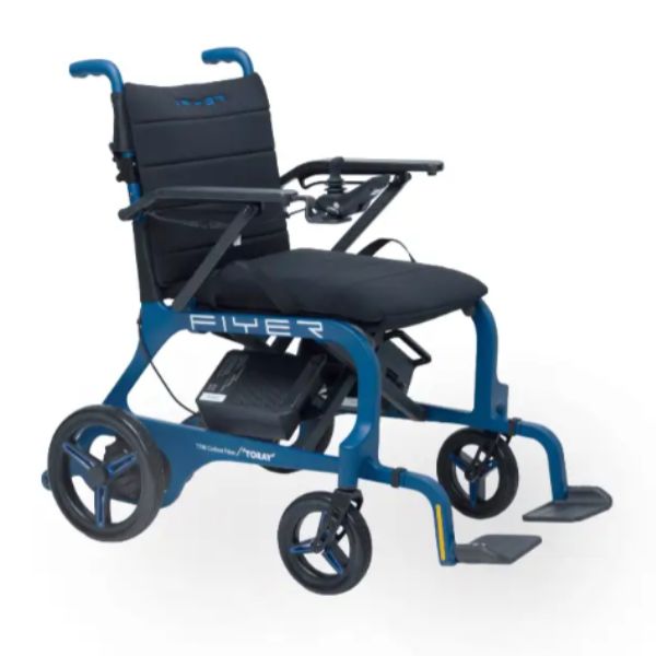Monarch Mobility Flyer Ultra-Lightweight Folding Power Chair Right Side View