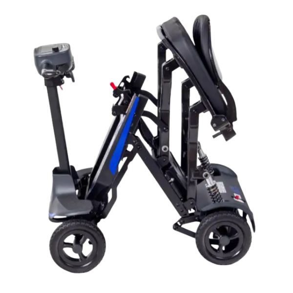 Supa Carbon Lite Ultra Lightweight Folding Mobility in Folding Position