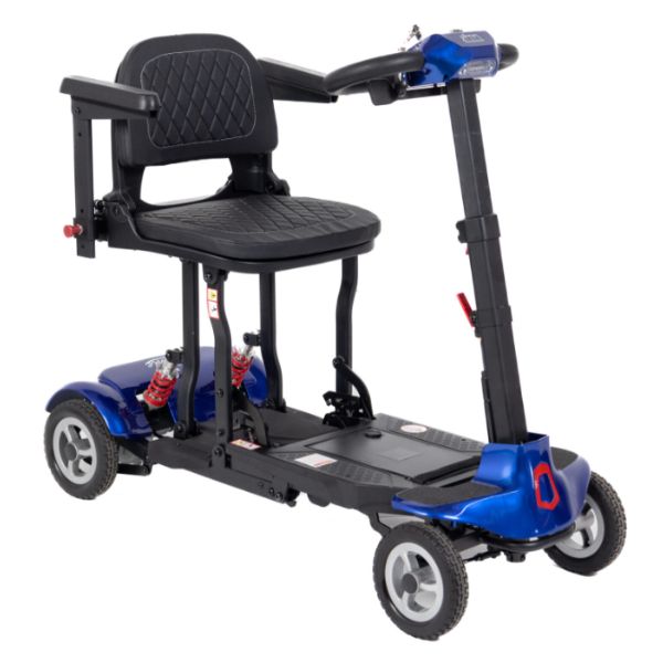Monarch Mobility Genie Auto Folding Mobility Scooter in Blue