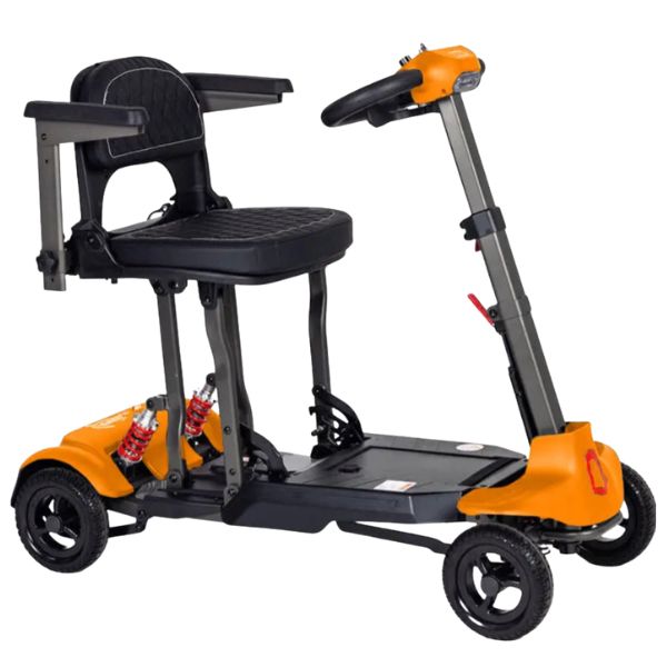 Monarch Mobility Genie Auto Folding Mobility Scooter in Orange