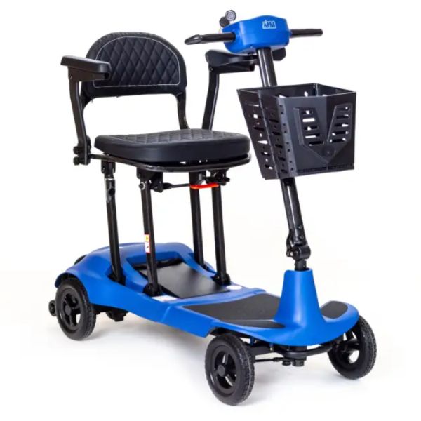 Monarch Mobility Genie Ultralight Ultra-Portable Folding Scooter in Blue