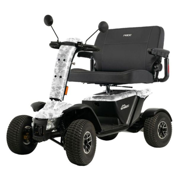 Pride Baja Wrangler 2 Wide Seat White Camo