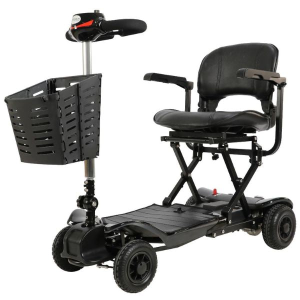 Optimus Automatic Folding Travel Electric Scooter in Jet Black  Color