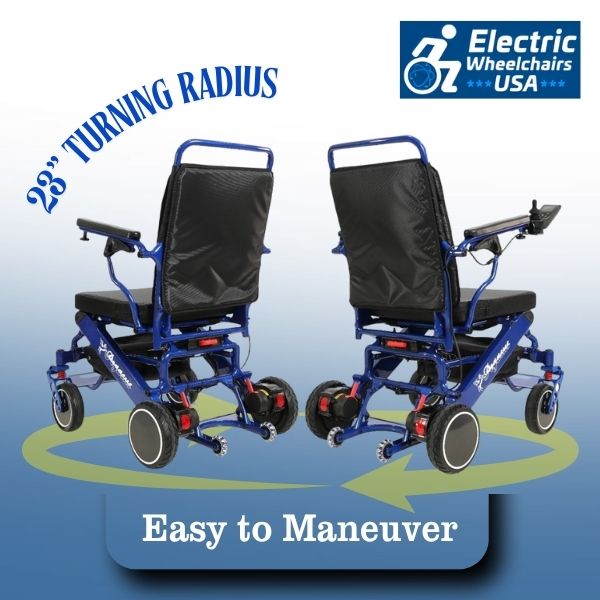 Pegasus Carbon Fiber Folding Electric Wheelchair With Remote Control Tight Turning Radius