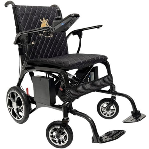 ComfyGo Phoenix Carbon Fiber Folding Electric Wheelchair Upgraded Textile 