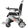 Image of Phoenix Portable and Light Electric Wheelchair in Silver Frame Left Side View 