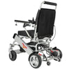 Image of Phoenix Portable and Light Electric Wheelchair in Silver Frame Left UpSide View 