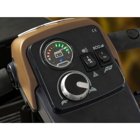 Pride Baja Bandit Full Sized Mobility Scooter Tan Color  Control Panel