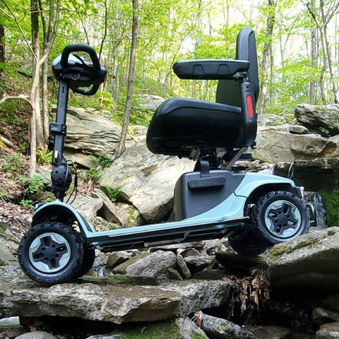 Pride Baja Bandit Full Sized Mobility Scooter Sage Color  Side View 2