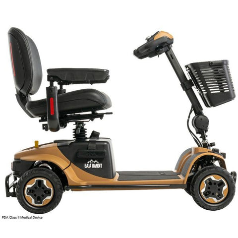 Pride Baja Bandit Full Sized Mobility Scooter Tan Color  Left Side View