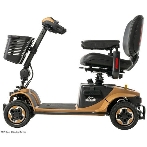 Pride Baja Bandit Full Sized Mobility Scooter Tan Color  Right Side View