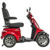 Image of Pride Mobility Baja Raptor 2 4-Wheel Mobility Scooter Red Color Right Side VIew