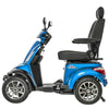 Image of Pride Mobility Baja Raptor 2 4-Wheel Mobility Scooter Blue Color Left Side VIew
