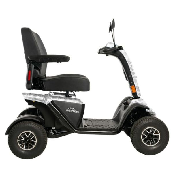 Pride Baja Wrangler 2 Wide Seat Side View White Camo