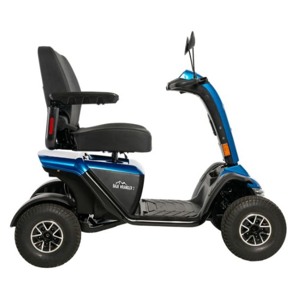 Pride Baja Wrangler 2 Wide Seat Side View Blue