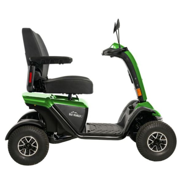 Pride Baja Wrangler 2 Wide Seat Side View Green