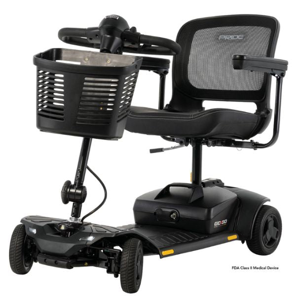 Pride Go-Go Elite Traveller Gen 3 4-Wheel Scooter in Color Black