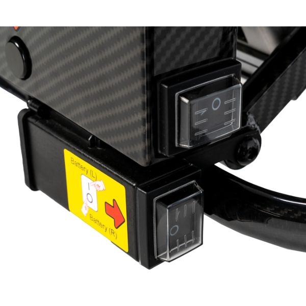 Pride Jazzy Carbon 27X Lightweight Folding Wheelchair Switch