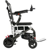 Image of Pride Jazzy Carbon Travel Lite Power Chair White Color  Left Side View