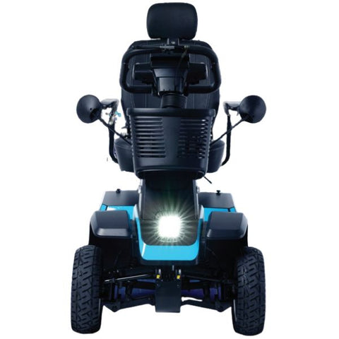 Pride Mobility PX4 4-Wheel Mobility Scooter Peacock Blue Front View