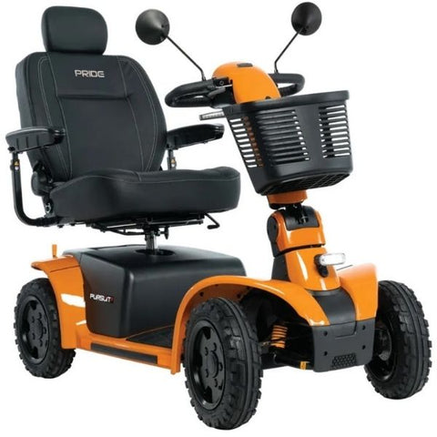 Pride Mobility Pursuit 2 4-Wheel Mobility Scooter Orange Color
