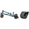 Image of Pride Mobility iRide 2 Ultra Lightweight Scooter Artic Ice Color Disassembled View