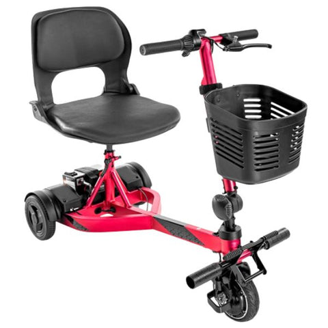 Pride Mobility iRide 2 Ultra Lightweight Scooter Raspberry Color  2