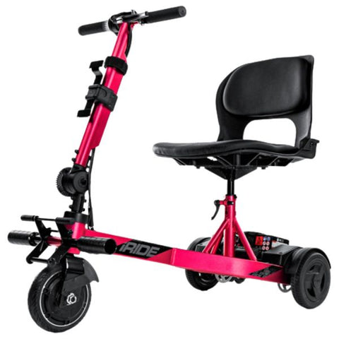Pride Mobility iRide 2 Ultra Lightweight Scooter Raspberry Color 
