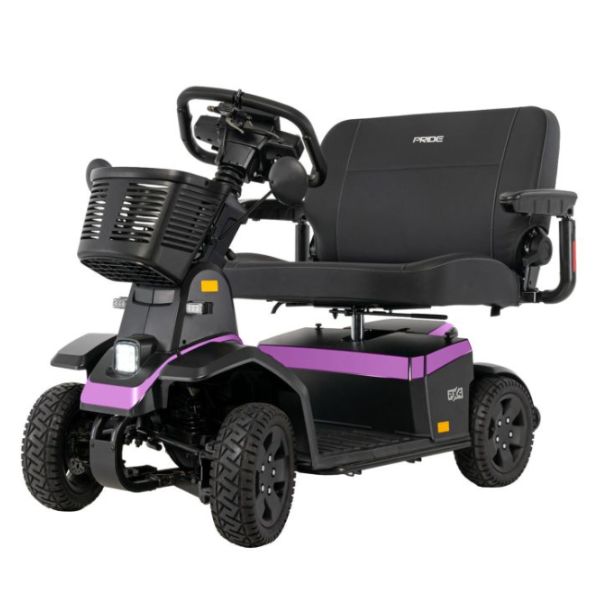 PX4 Wide Seat 4-Wheel Mobility Scooter in Purple