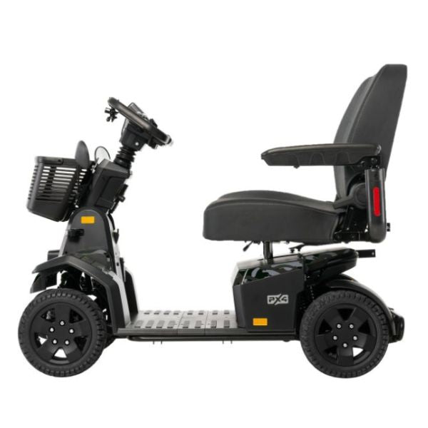 PX4 Wide Seat 4-Wheel Mobility Scooter Right Side View in Black Camo