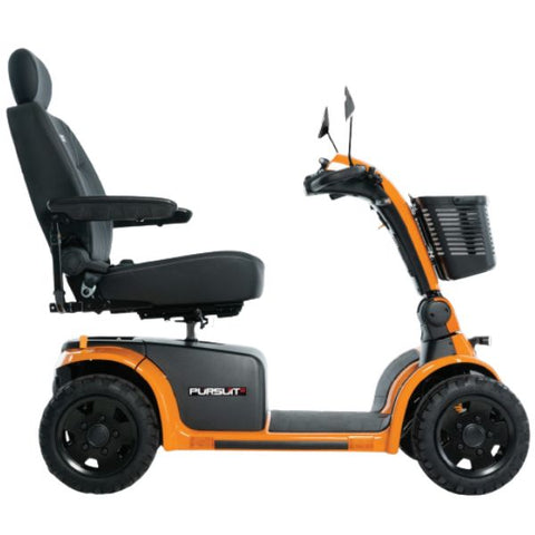 Pride Pursuit 2 4-Wheel Mobility Scooter Scooter Orange Color Right Side View