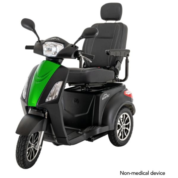 Pride Baja Raptor 2 Mobility Scooter  Black with Green Machine Color Insert