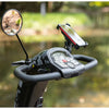 Image of Pride Baja Wrangler 2 Heavy Duty Scooter Balck Camo Color User friendly Console with Side Mirror and Phone Holder View 