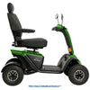 Image of Pride Baja Wrangler 2 Heavy Duty Scooter Green Machine Color Right Side View