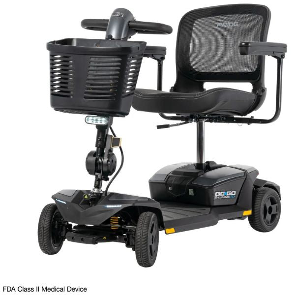 Pride  Go-Go Endurance AL+ SC54ALX 4-Wheel Portable Scooter Euro Grey Color 